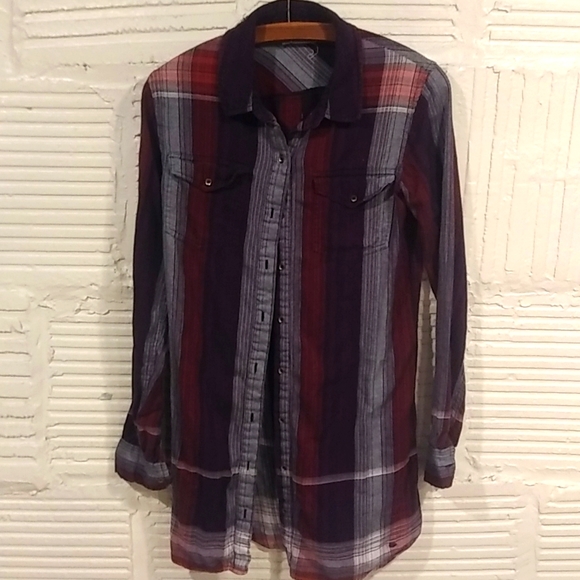 Volcom cozy warm flannel shirt - Picture 1 of 4